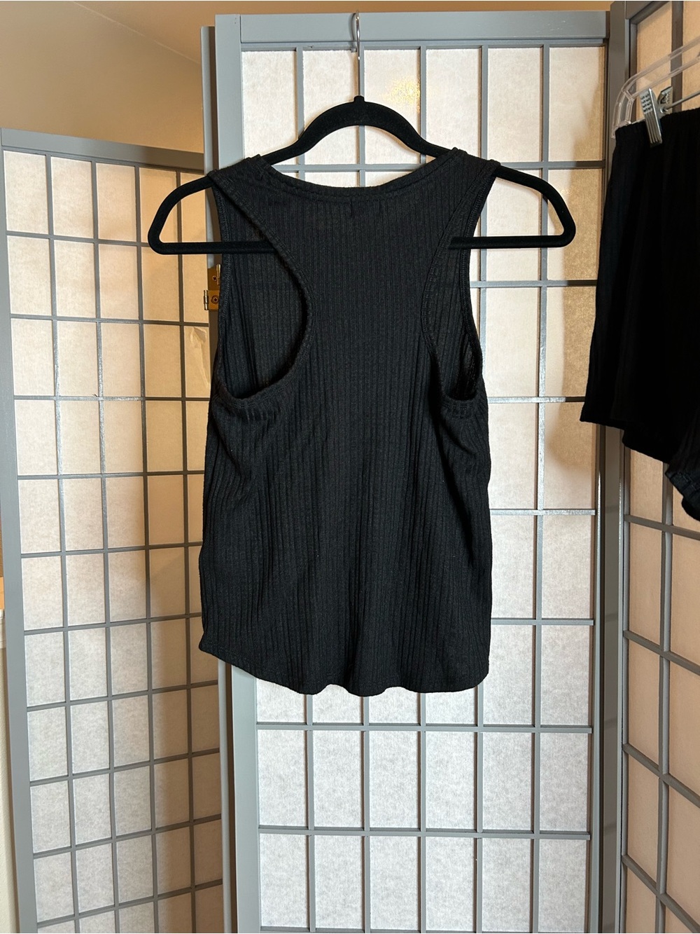 Gap Body Black Ribbed Tank & Shorts Pajama Set - Picture 5 of 7